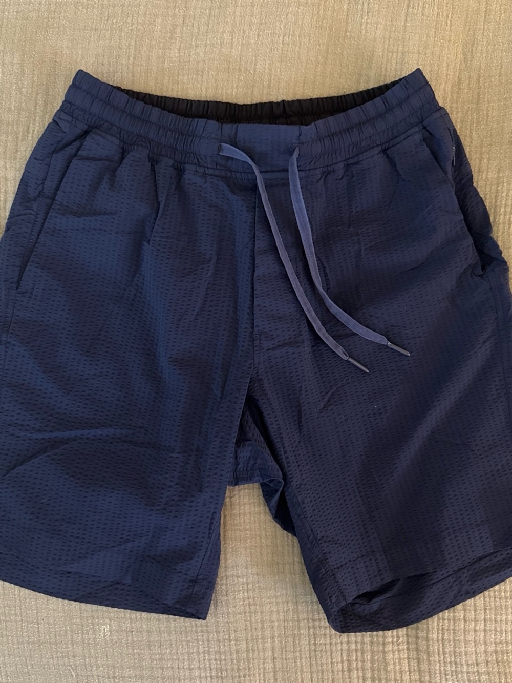 Men's Navy Performance Drawstring Shorts